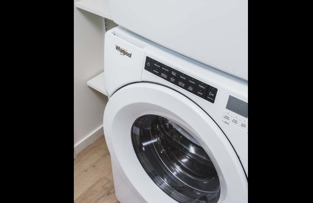 In-home, full-size, front-loading washer and dryer