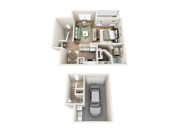 Studio, 1 bath, 696 sqft, $2,034