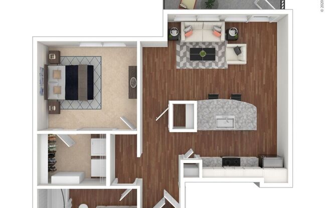 1 bed, 1 bath, 792 sqft, $2,140