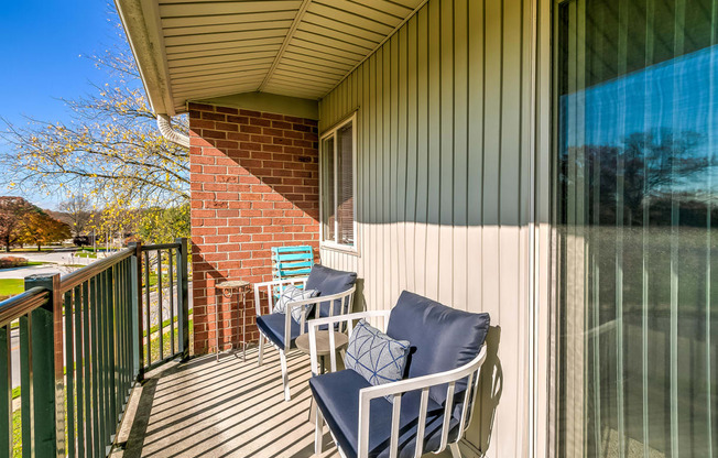Private Patio at Doncaster Village Apartments, Parkville, Maryland