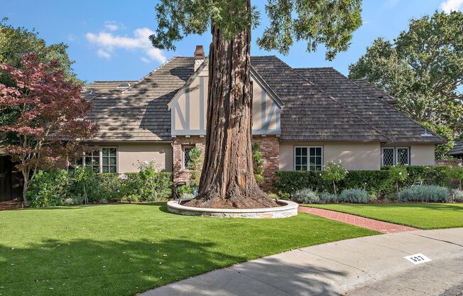 Exquisite English Tudor Estate on Private Cul-de-Sac | Guest House, Pool & Expansive Grounds