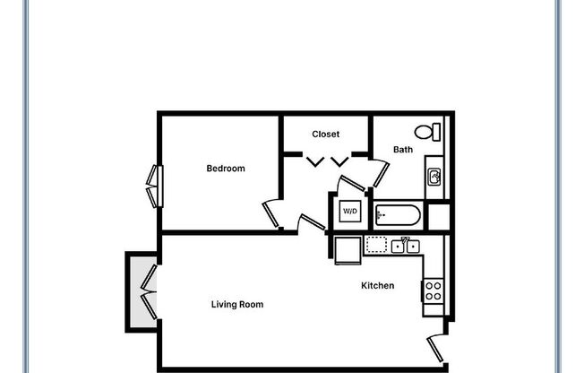 1 bed, 1 bath, 625 sqft, $3,947, Unit 508