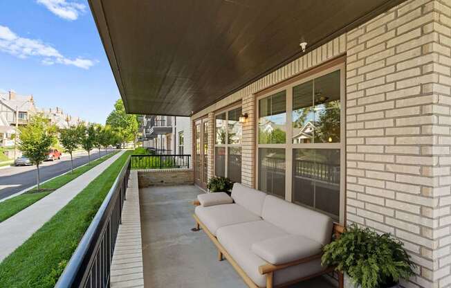 the preserve at ballantyne commons apartment balcony and couches