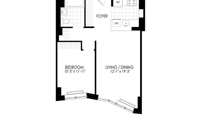 1 bed, 1 bath, $3,869, Unit 1917