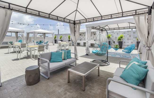 Rooftop Patio at Alameda West, Miami, Florida