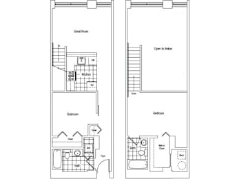 2 beds, 2 baths, 1,023 sqft, $2,475