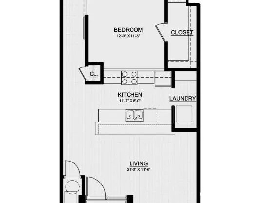1 bed, 1 bath, 807 sqft, $1,399