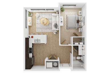 1 bed, 1 bath, 623 sqft, $1,800