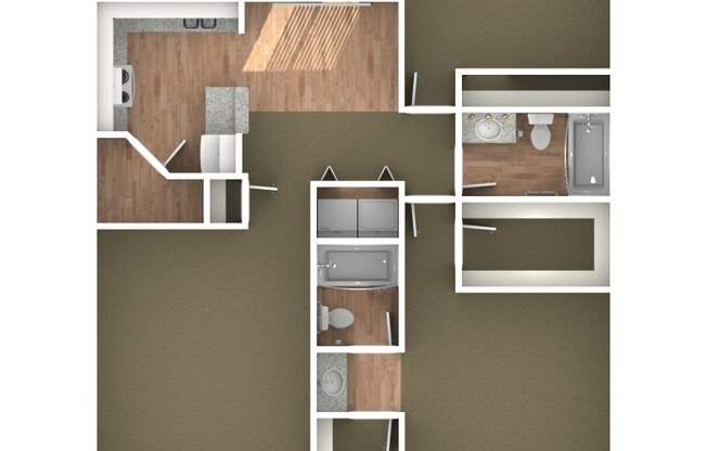 2 beds, 2 baths, 1,108 sqft, $1,165