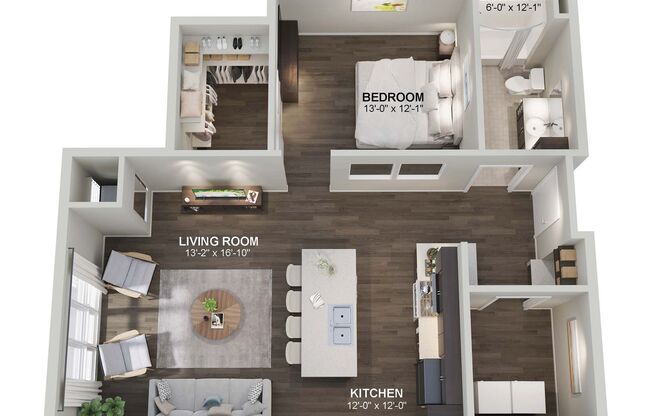 Studio, 1 bath, 858 sqft, $1,195, Unit Bldg 5 Apt 5318