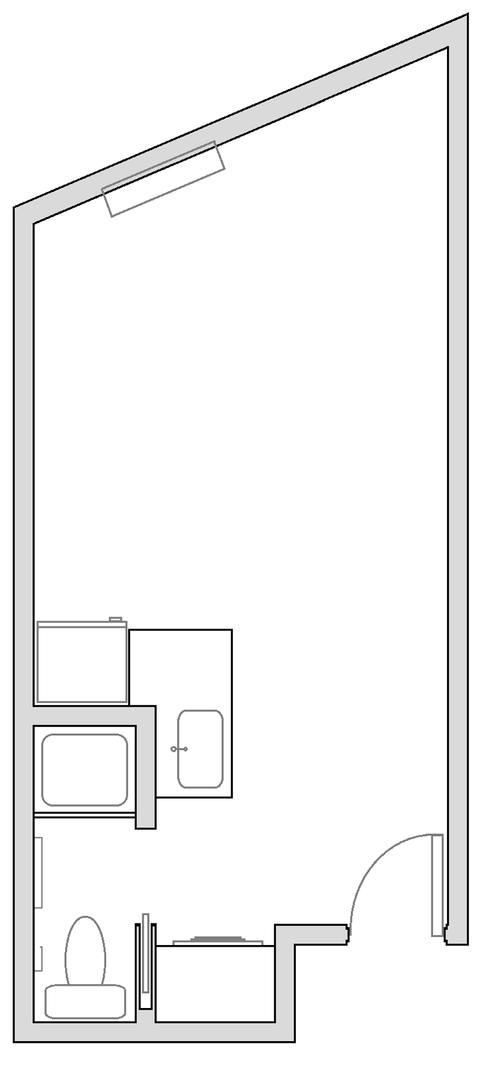 Studio, 1 bath, 299 sqft, $1,725, Unit 37-Bedroom4