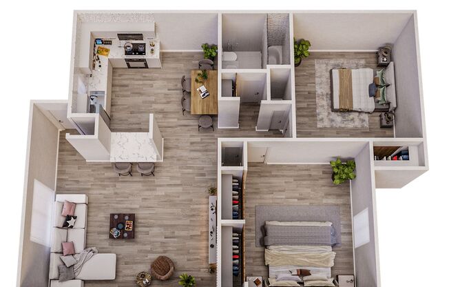 2 beds, 1 bath, 945 sqft, $1,399, Unit 2029