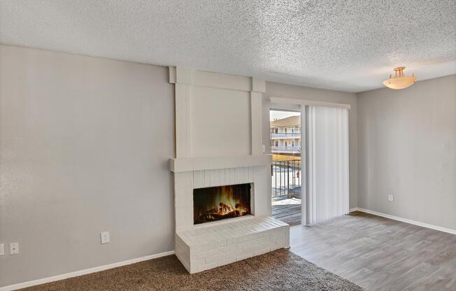 a room filled with furniture and a large window