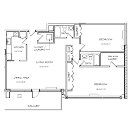 2 beds, 2 baths, 1,160 sqft, $2,419