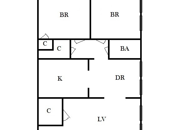 2 beds, 1 bath, 1,100 sqft, $1,409, Unit 2957 5734