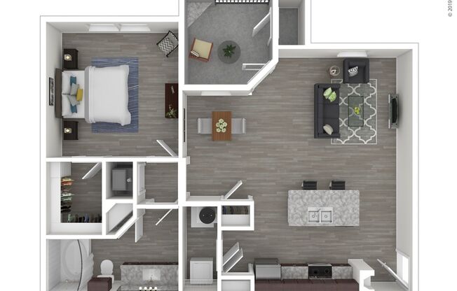 1 bed, 1 bath, 804 sqft, $1,310