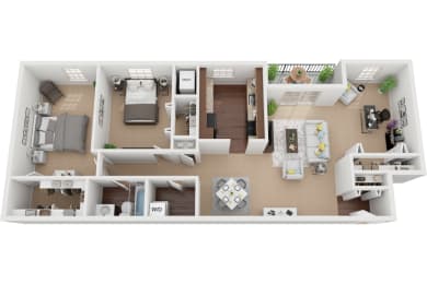 2 beds, 1 bath, 1,320 sqft, $1,875