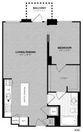 1 bed, 1 bath, 760 sqft, $2,923