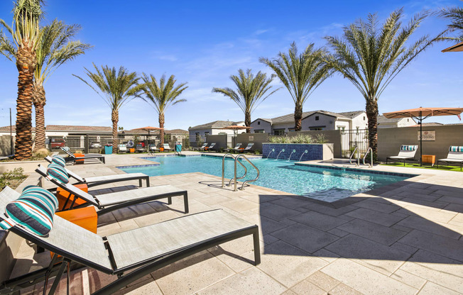 Swimming Pool With Relaxing Sundecks at Avilla Gateway, Phoenix, AZ