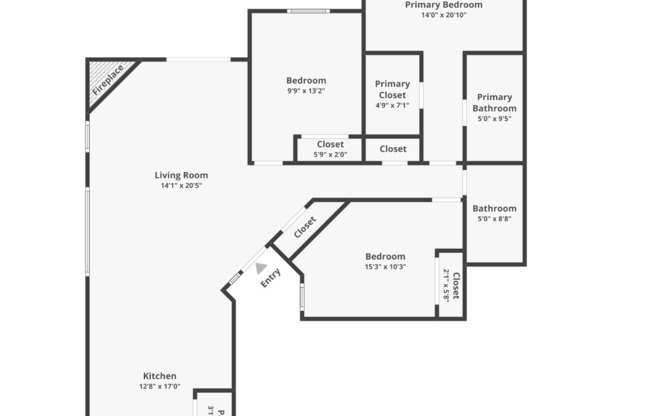 3 beds, 2 baths, 1,350 sqft, $1,995, Unit 3808