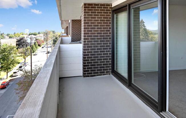 Most apartment homes have an oversized balcony for outdoor living.