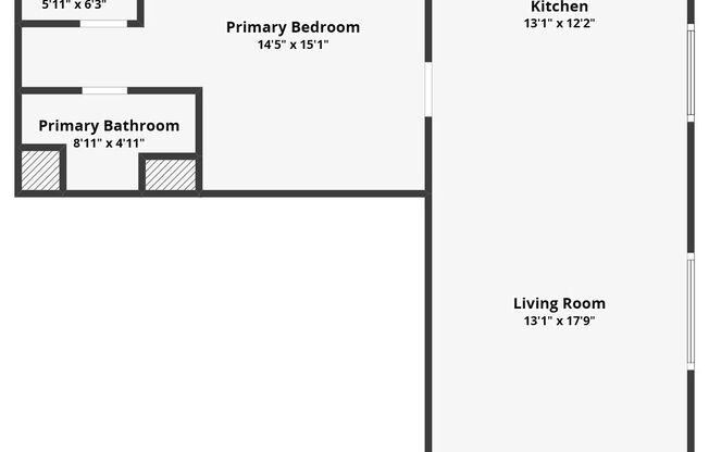 1 bed, 1 bath, 830 sqft, $1,025, Unit Unit 6