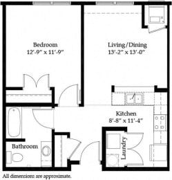 1 bed, 1 bath, 670 sqft, $1,495