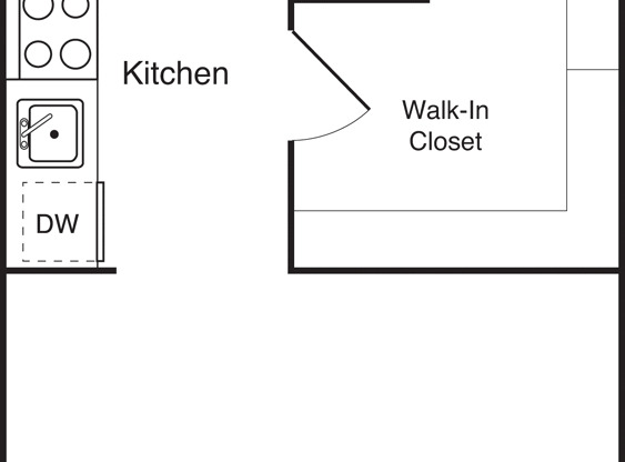 Studio, 1 bath, 467 sqft, $1,765, Unit 333