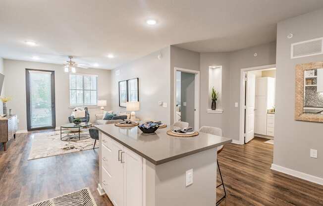Kitchen Island at Edge75, Naples, Florida