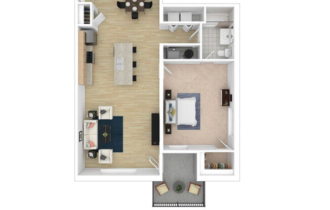 1 bed, 1 bath, 982 sqft, $1,559