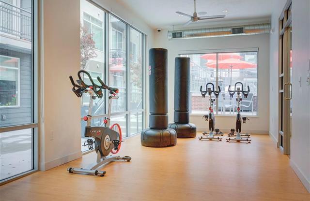 Fitness Center With Modern Equipment at Element 31 Apartments, Salt Lake City
