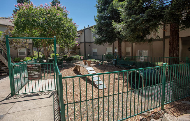 Stanford Heights bark park exterior fence