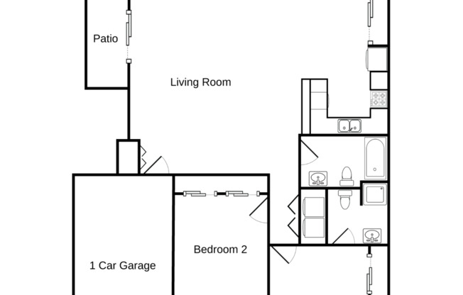 2 beds, 2 baths, 1,201 sqft, $1,640, Unit RT 7214 WRD