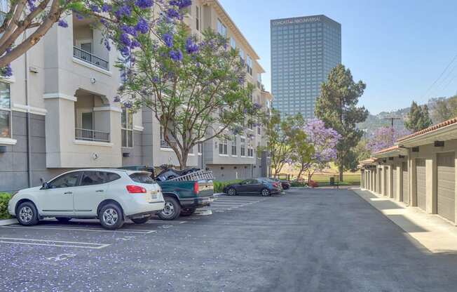 Private Garages and Parking at Windsor Lofts at Universal City, California, 91604
