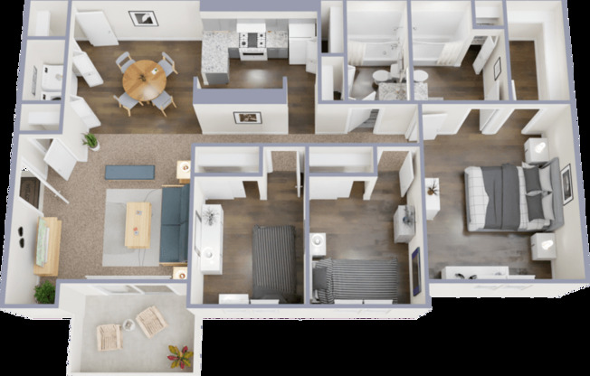 3 beds, 2 baths, 1,238 sqft, $1,399