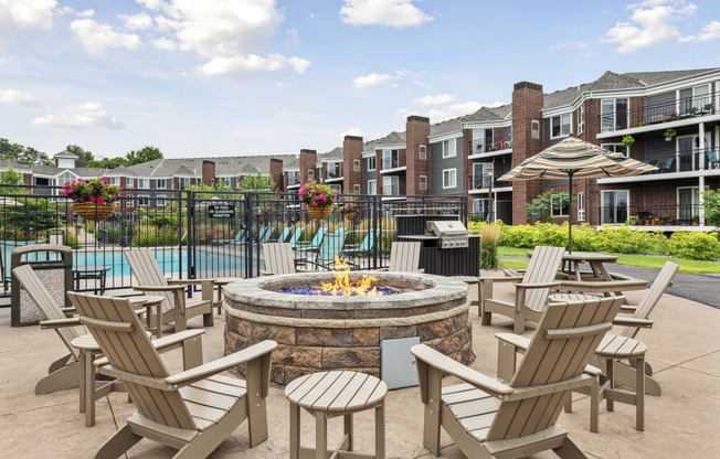 Outdoor Firepit at The Riverwood, Lilydale, MN