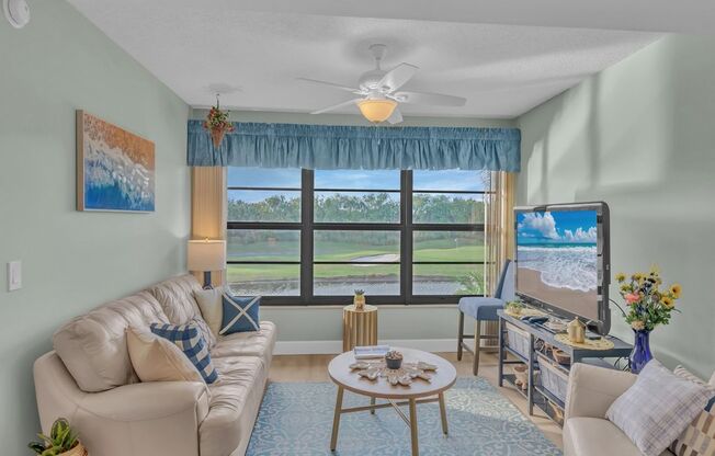 55+ Golf Views Furnished 2/2 Condo Annually or Seasonally