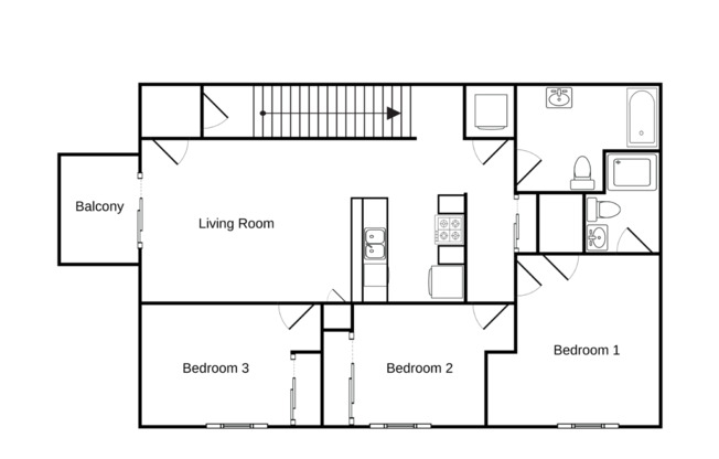 3 beds, 2 baths, 1,165 sqft, $1,515, Unit RO 10121-47