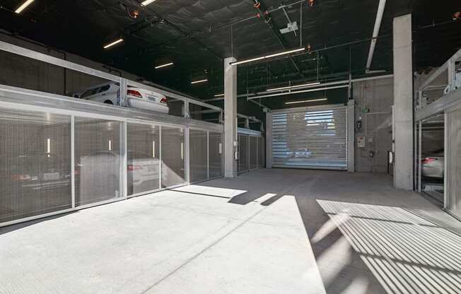 Analog PDX Apartments in Portland, Oregon Parking Garage