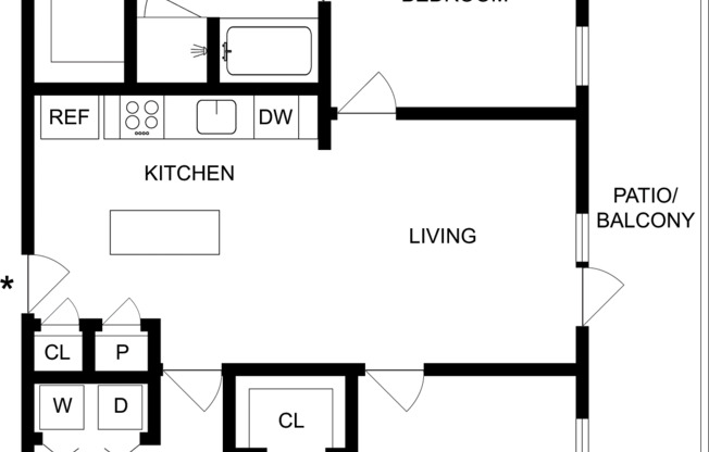 2 beds, 2 baths, 1,082 sqft, $2,130, Unit 1456