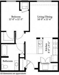 1 bed, 1 bath, 690 sqft, $1,500