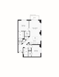 2 beds, 2 baths, 1,112 sqft, $3,920