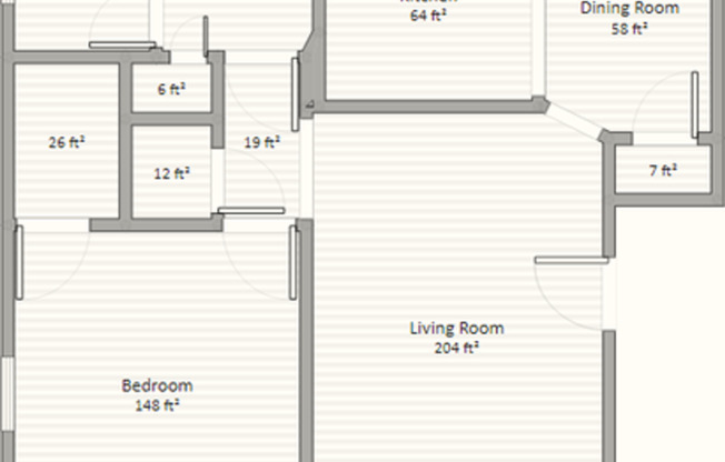 1 bed, 1 bath, 675 sqft, $975, Unit 201