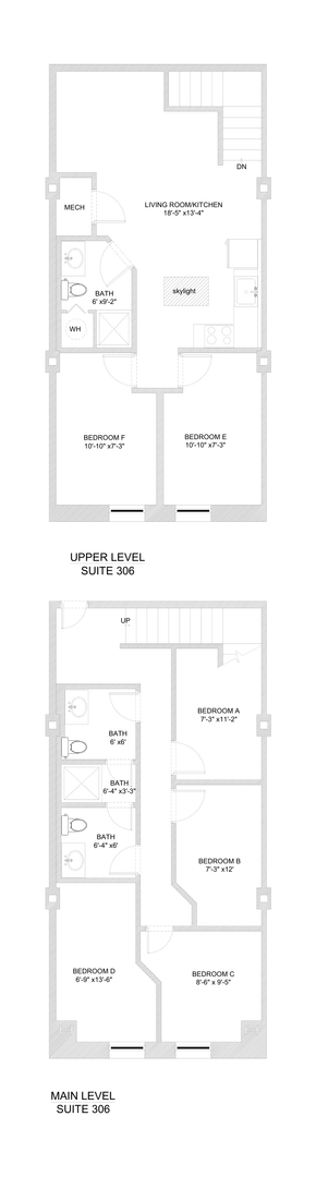 6 beds, 2.5 baths, 1,247 sqft, $645, Unit 306 BTB - A