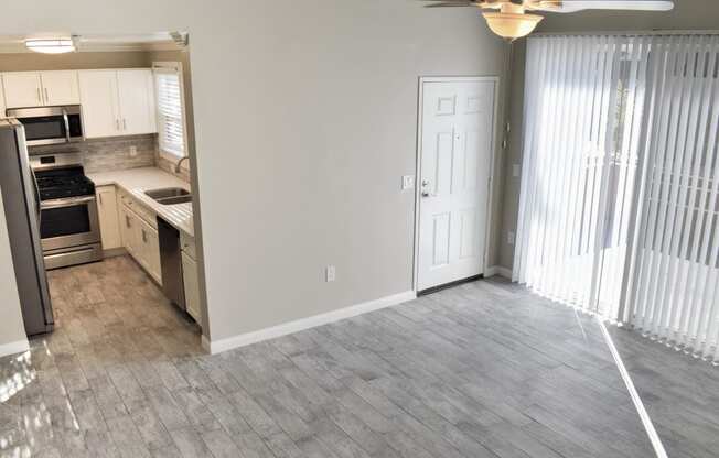 view of living room and kitchen from upstairs