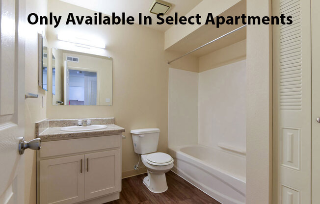 Renovated Bathroom at Old Monterey Apartments in Springfield, MO