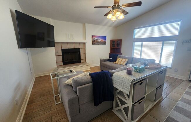Fully Furnished 3 Bedroom Home w/ Covered Back Patio