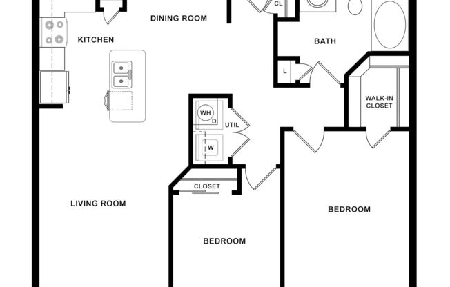 2 beds, 1 bath, 1,010 sqft, $1,835