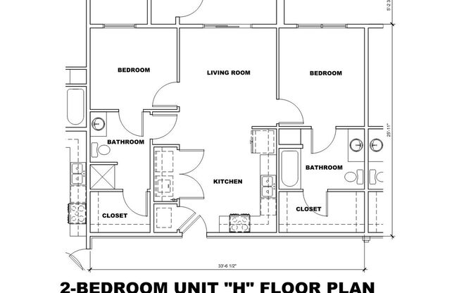 2 beds, 2 baths, 937 sqft, $1,320, Unit Building 107: 3G