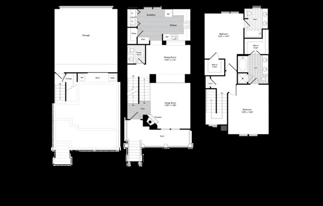 2 beds, 2.5 baths, 1,452 sqft, $2,452, Unit 06-10049